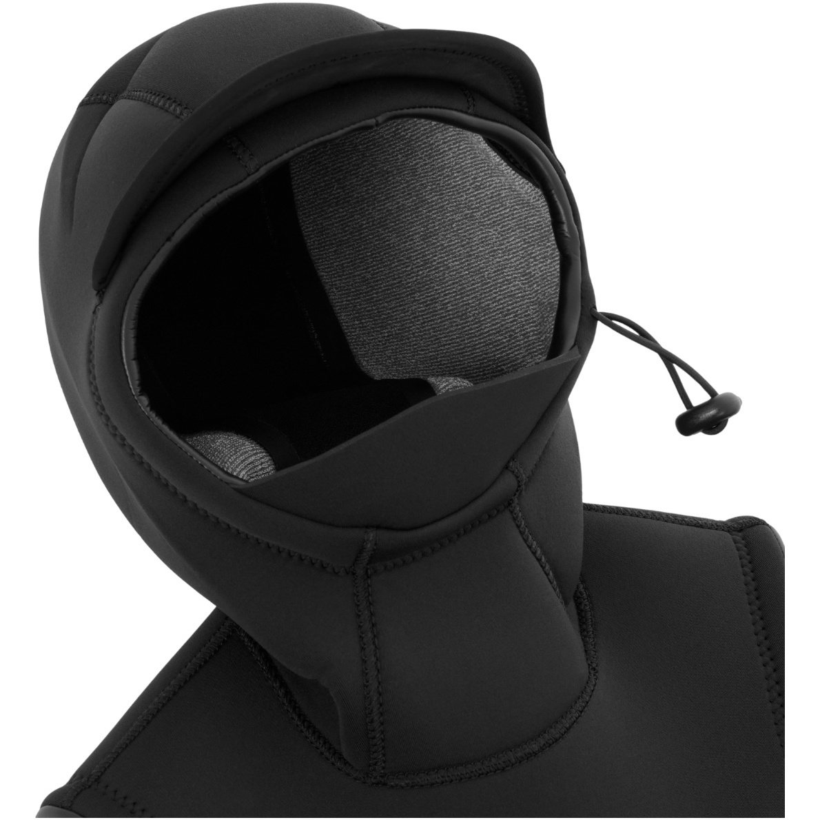 2026 Nyord Fato De Mergulho Solu Yulex 6/5/4mm Com Capuz Chest Zip Para Mulher SOLW654HD001 - Black